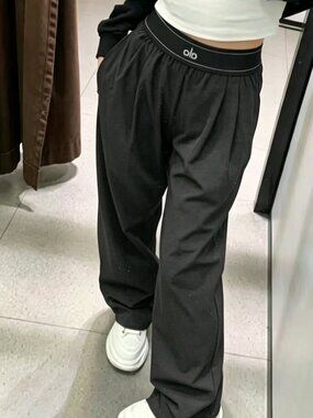 📜ALO Yoga Suit Up Trouser Dark Grey (Regular) 🗃Create a cool girl style